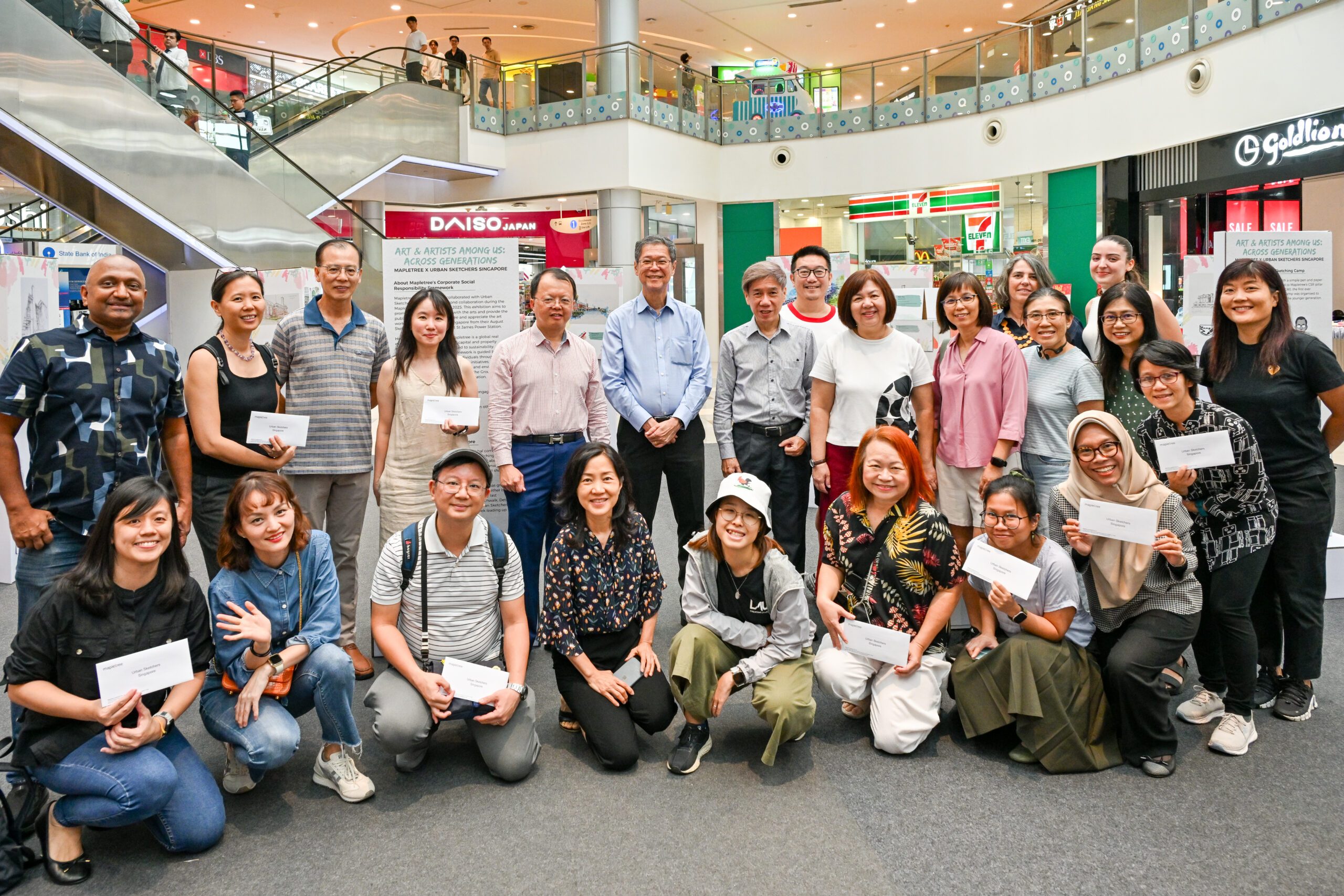 38 artists recognised in second urban sketching exhibition presented by Mapletree at Alexandra Retail Centre