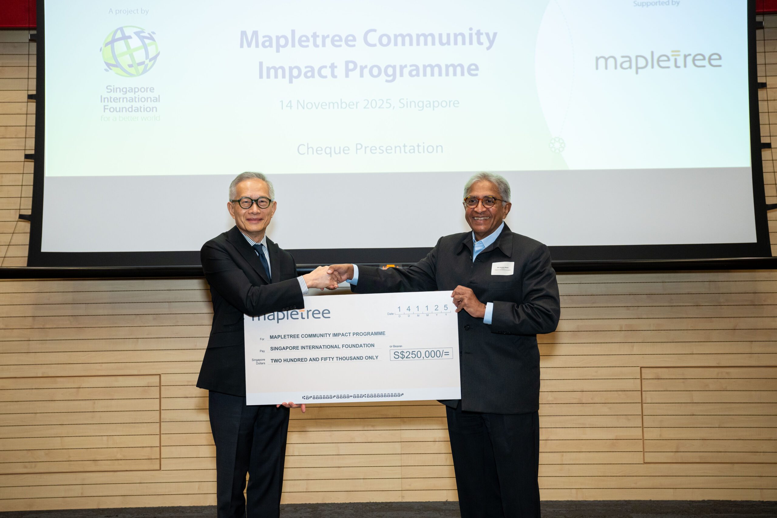 Mapletree donates S$250,000 to launch programme with Singapore International Foundation supporting skilled volunteerism on health projects in India and Vietnam