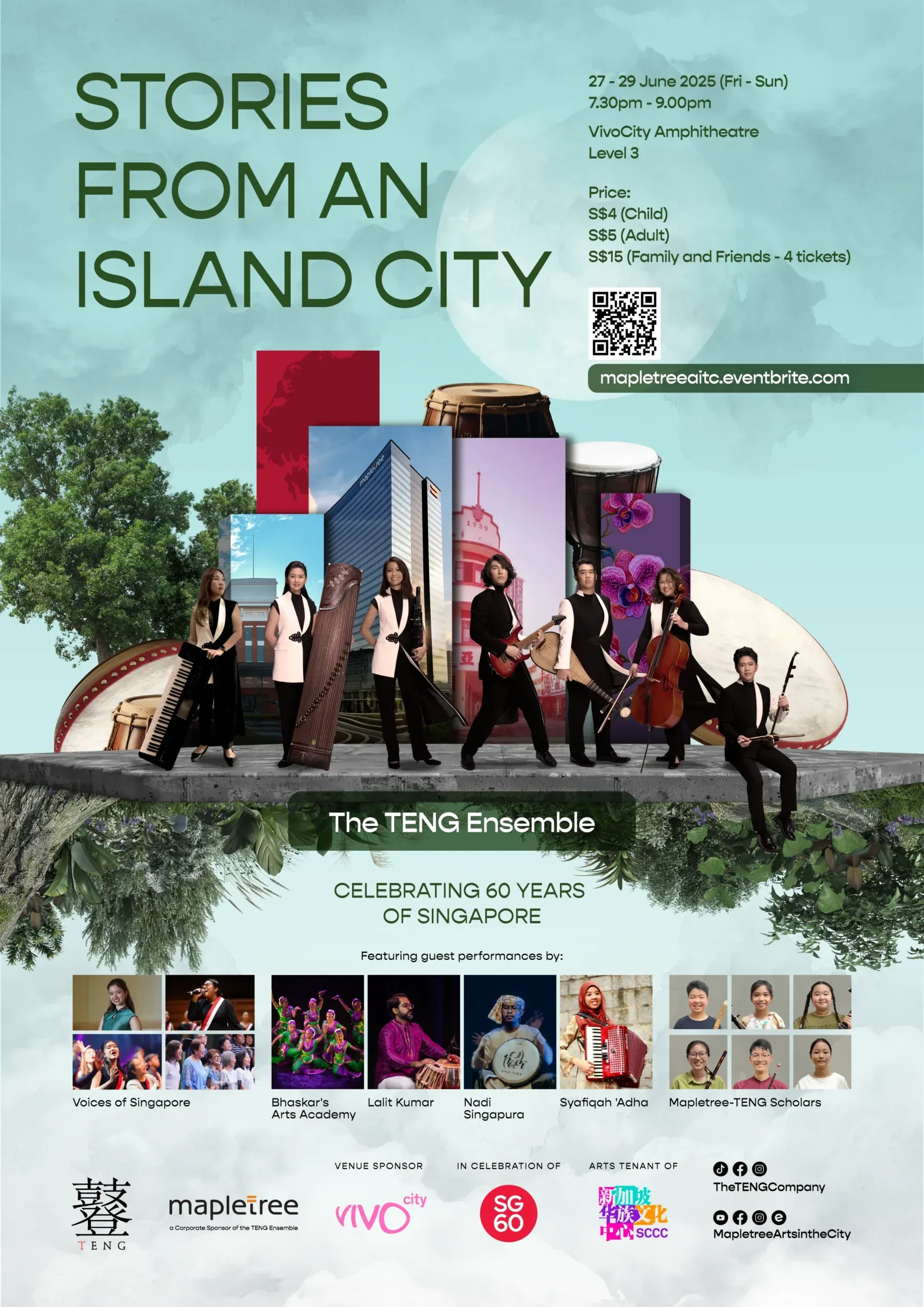 Celebrating 60 Years of Singapore: TENG and Mapletree Present a Multicultural Showcase from ‘Stories from an Island City’ at VivoCity!